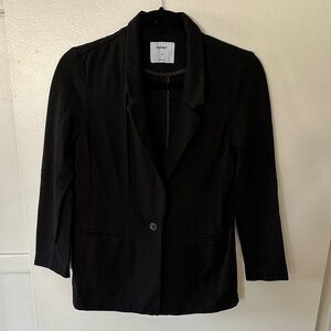 Old Navy Women's Classic Black Suit Jacket. Size Small.